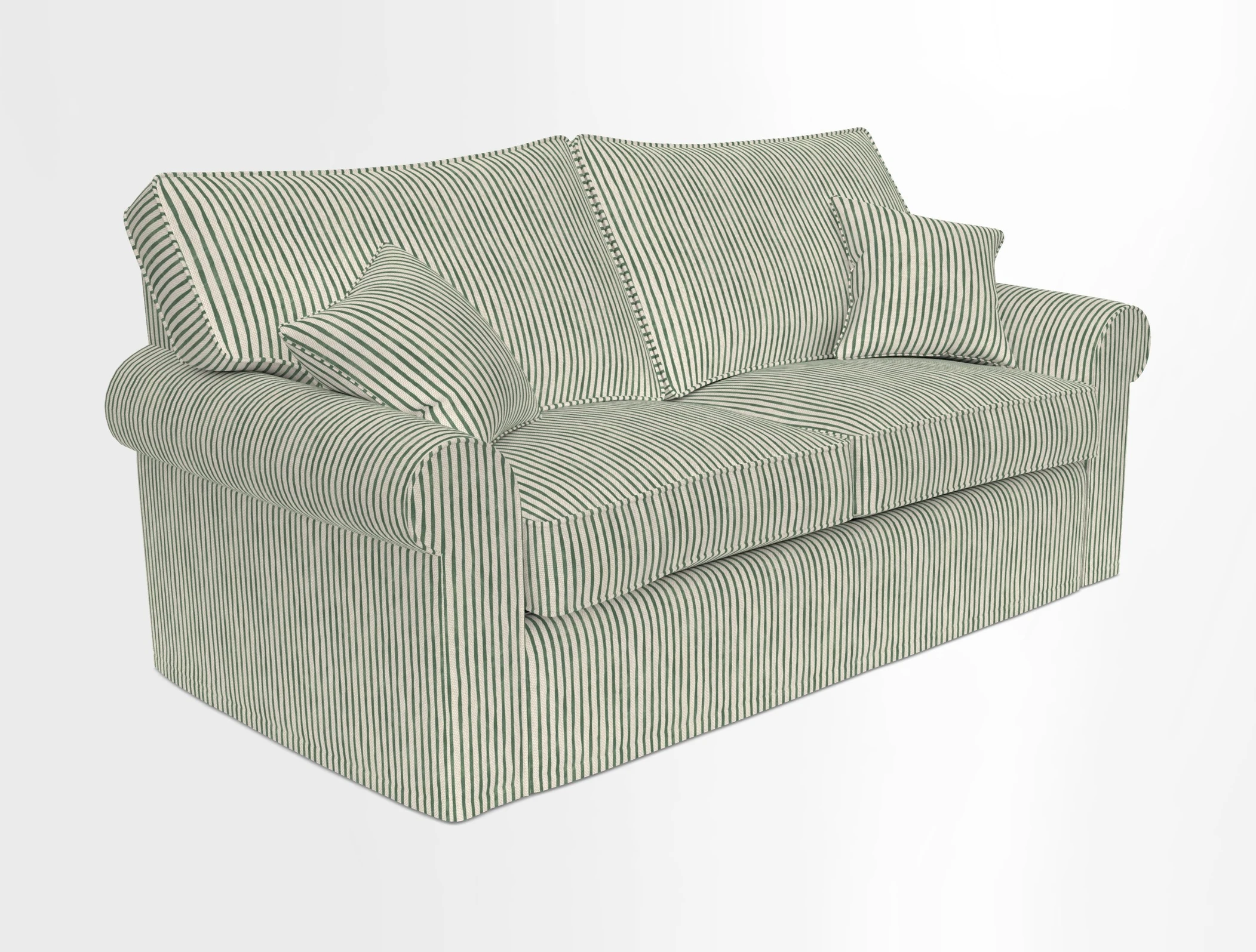 Upperton Sofa Bed in Floral Linen Even So Verde