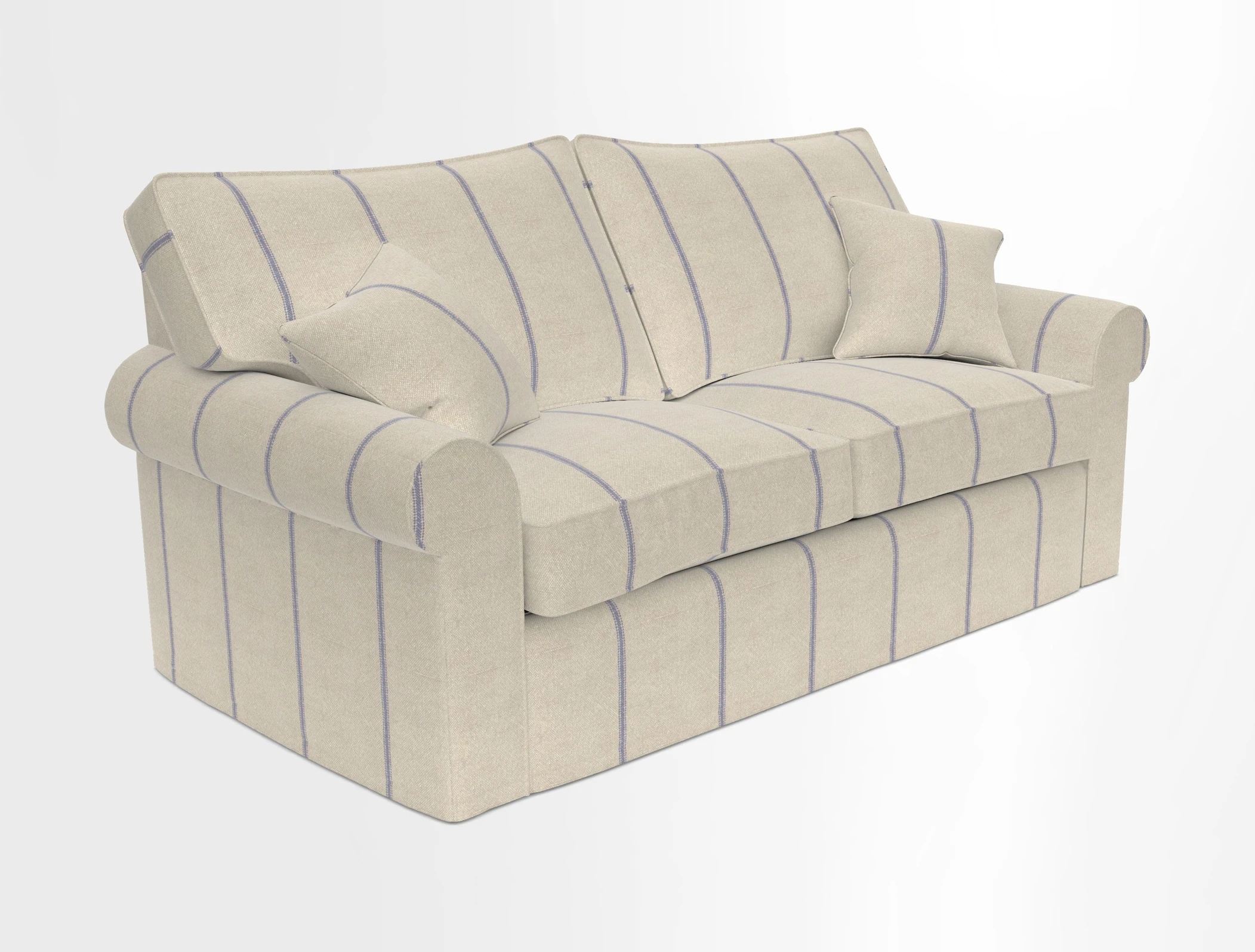Upperton Sofa Bed in Floral Linen Even So Verde