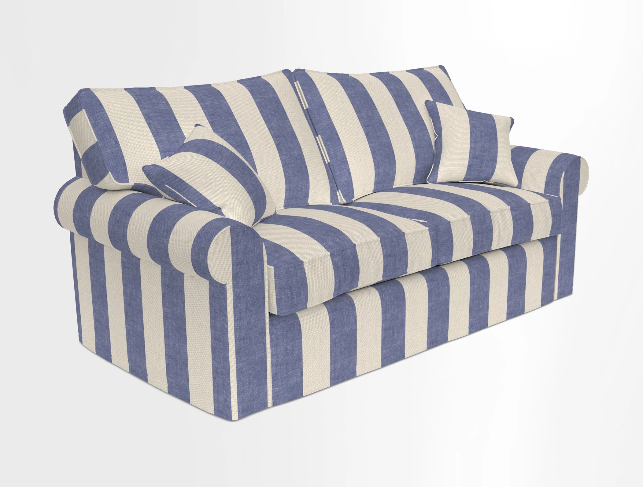 Upperton Sofa Bed in Floral Linen Even So Verde