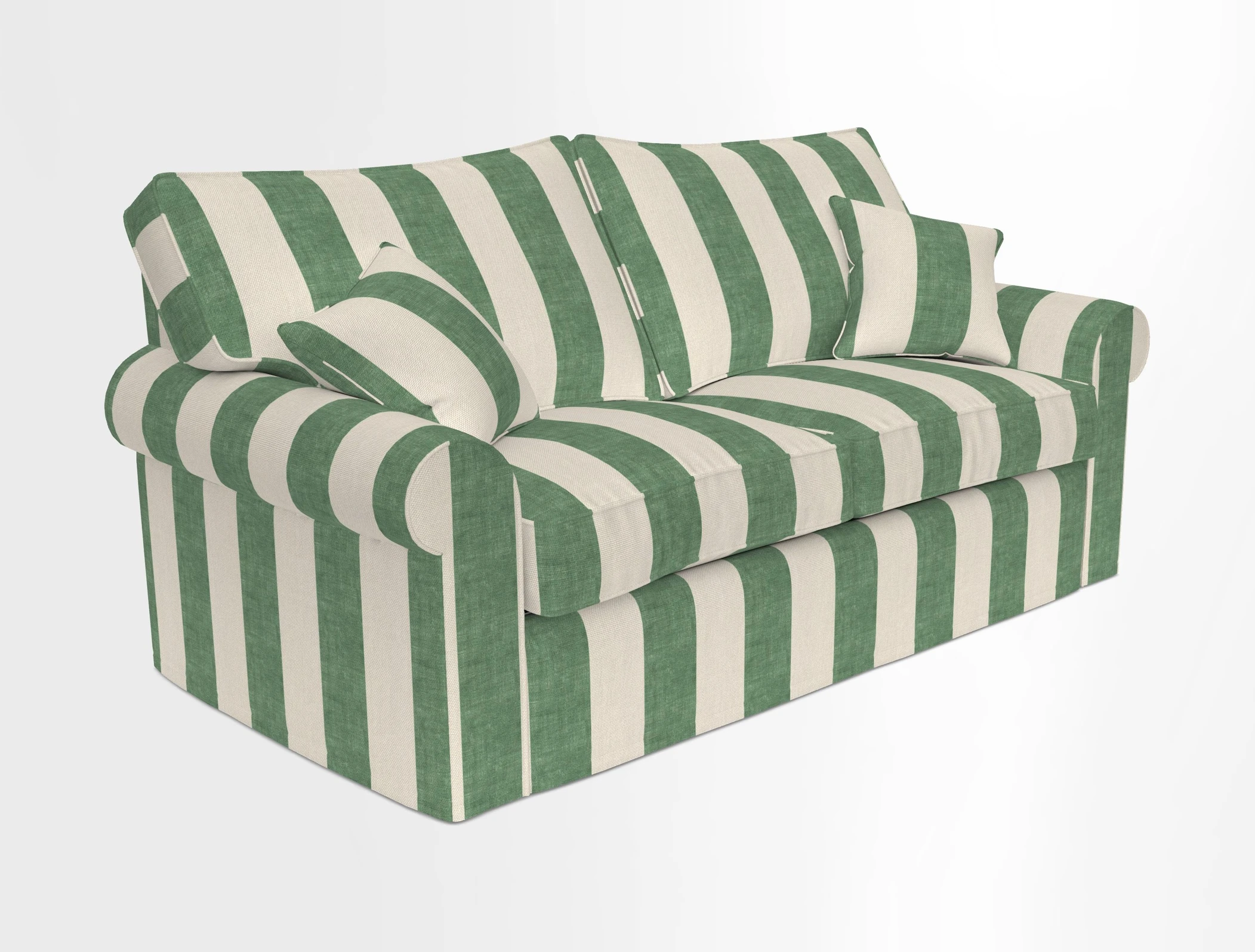 Upperton Sofa Bed in Floral Linen Even So Verde