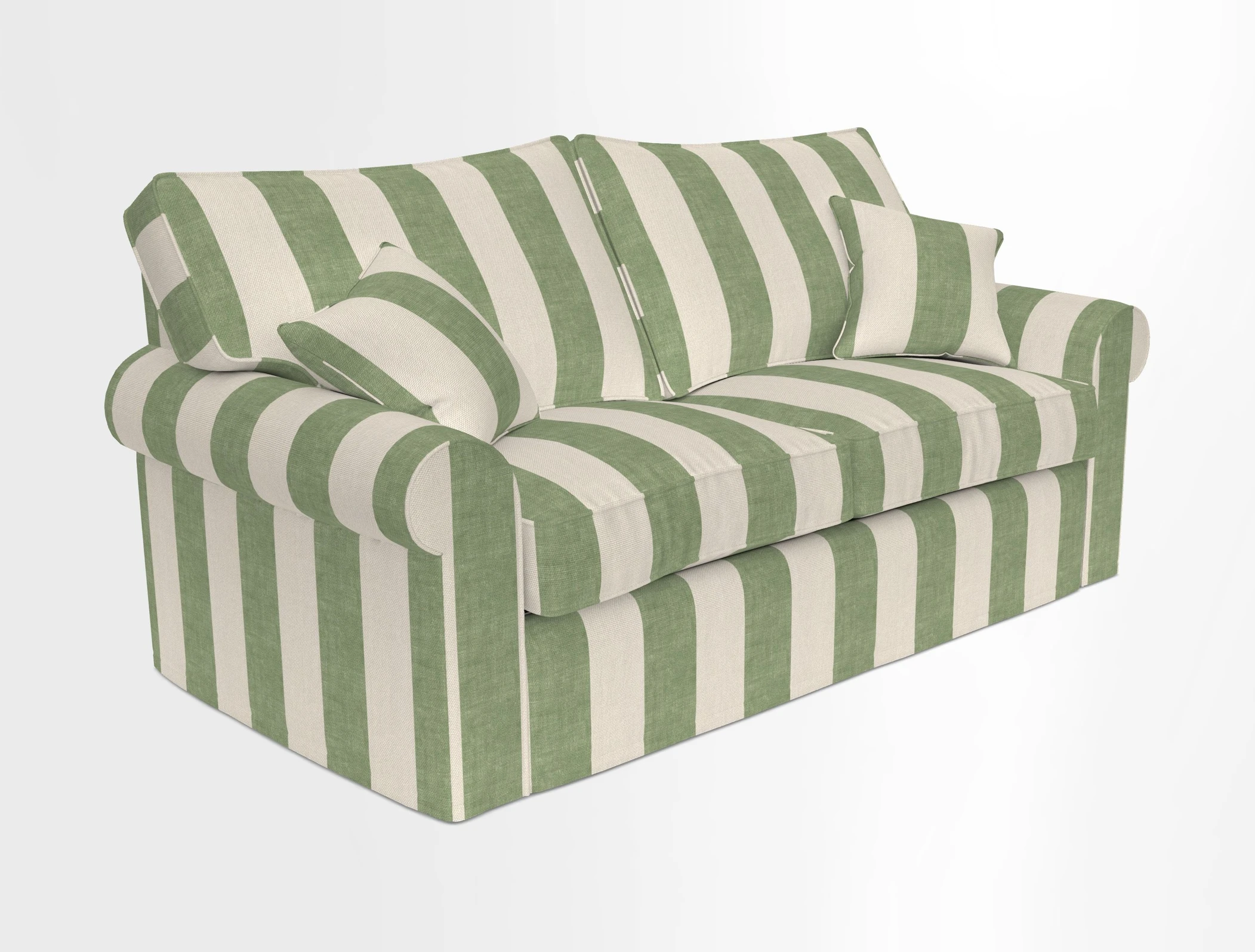 Upperton Sofa Bed in Floral Linen Even So Verde