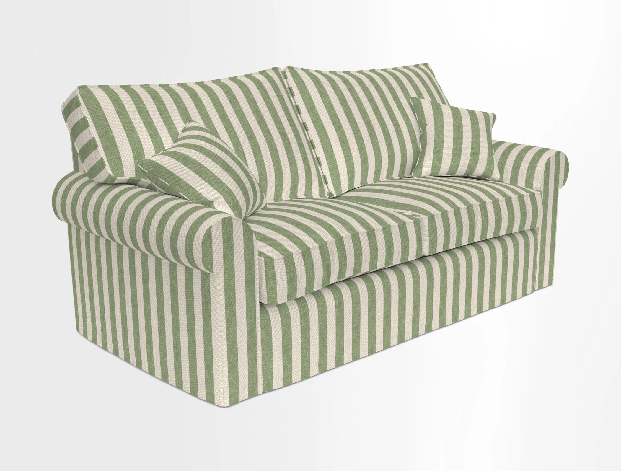 Upperton Sofa Bed in Floral Linen Even So Verde