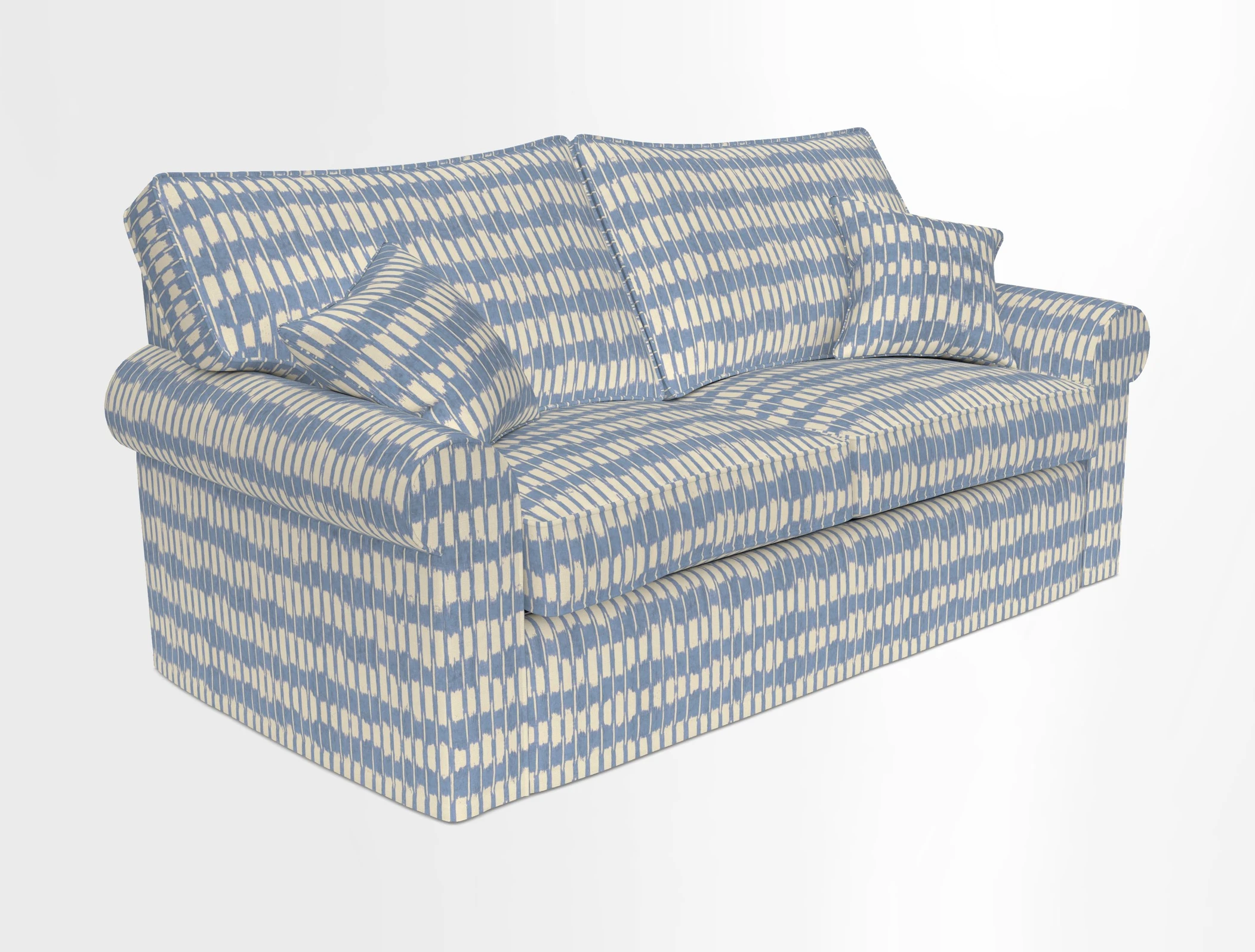 Upperton Sofa Bed in Floral Linen Even So Verde