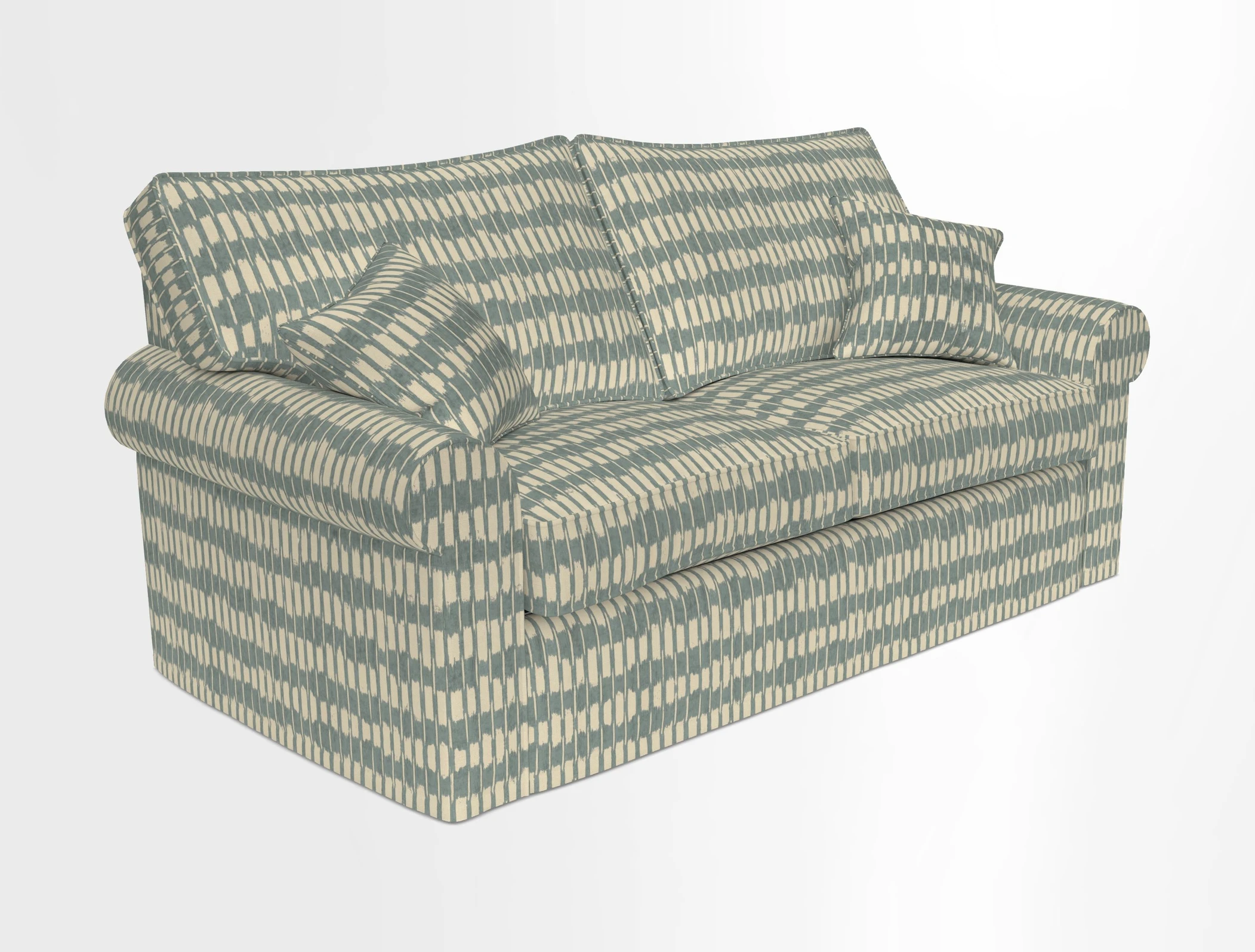 Upperton Sofa Bed in Floral Linen Even So Verde