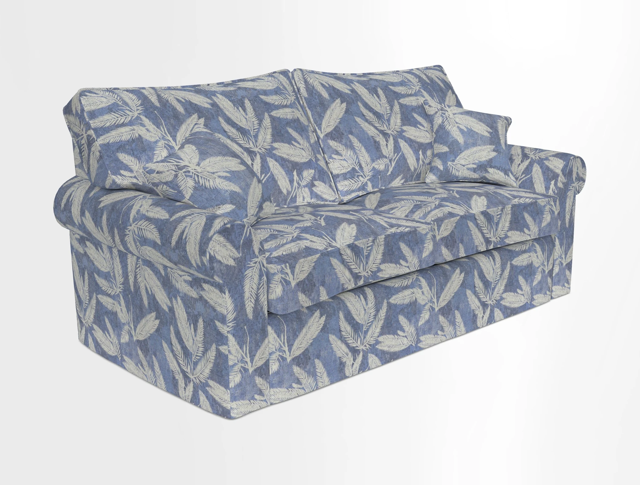 Upperton Sofa Bed in Floral Linen Even So Verde