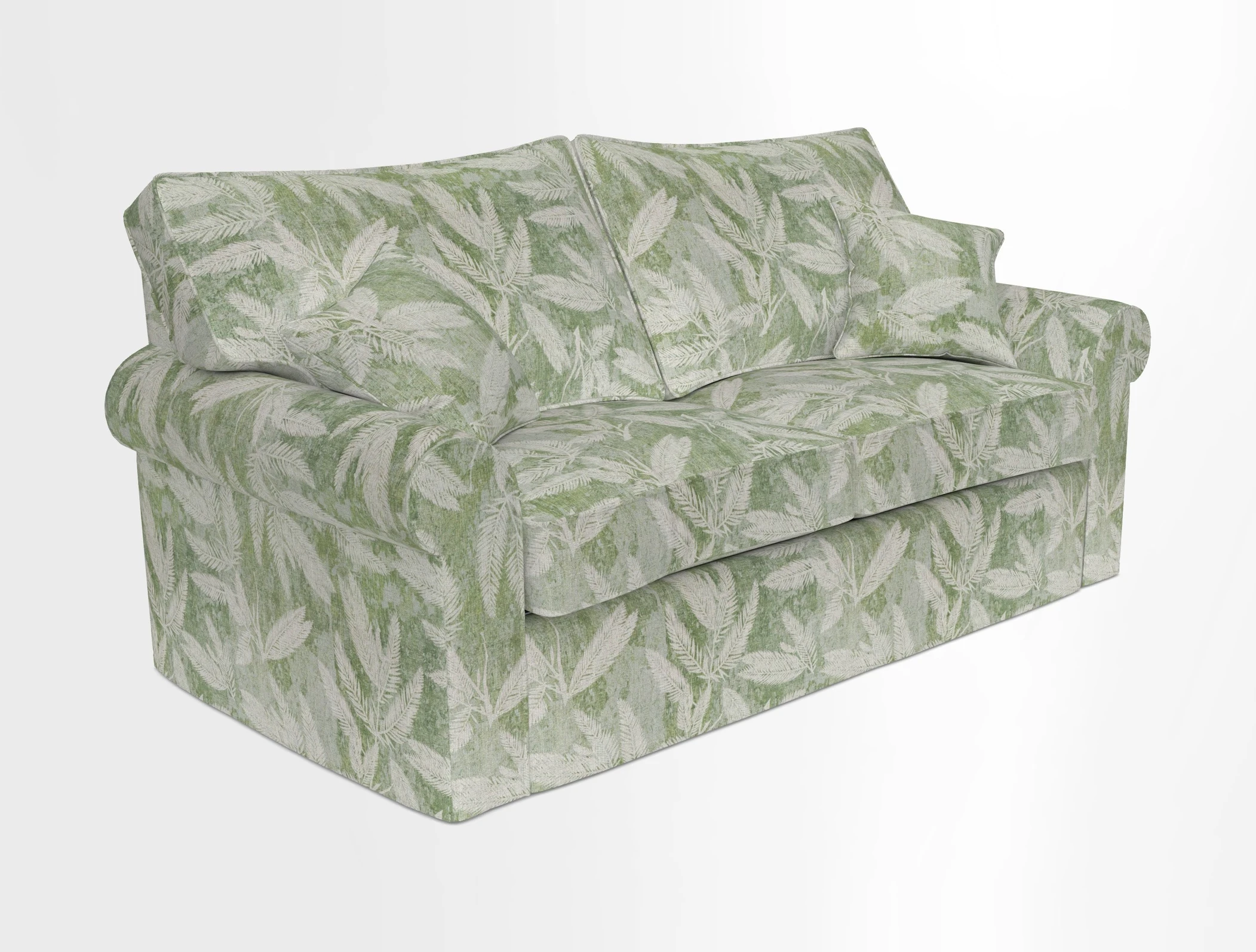 Upperton Sofa Bed in Floral Linen Even So Verde