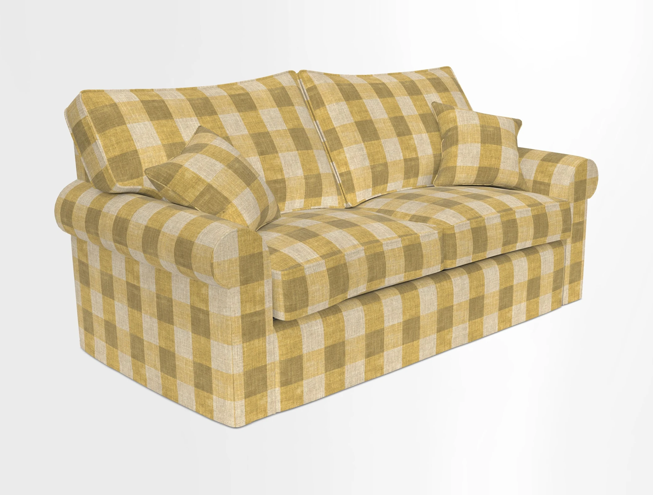 Upperton Sofa Bed in Floral Linen Even So Verde