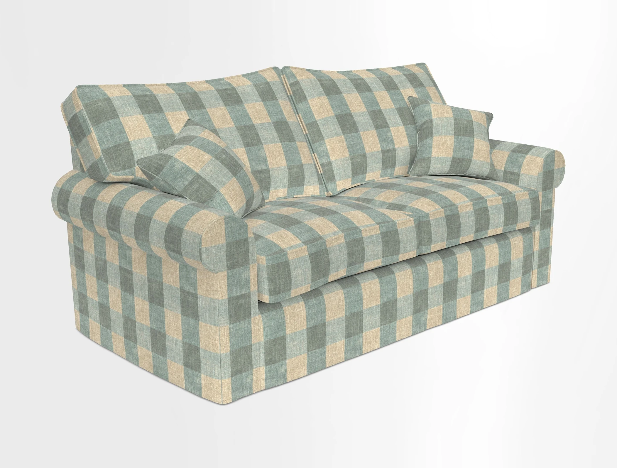 Upperton Sofa Bed in Floral Linen Even So Verde