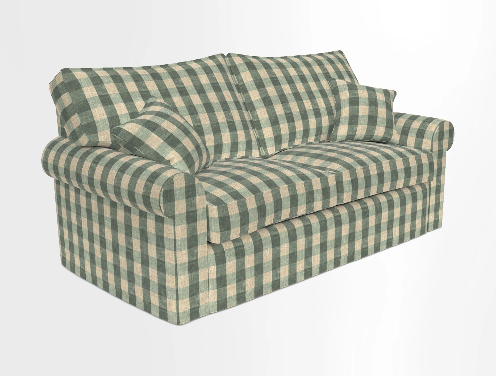 Upperton Sofa Bed in Floral Linen Even So Verde