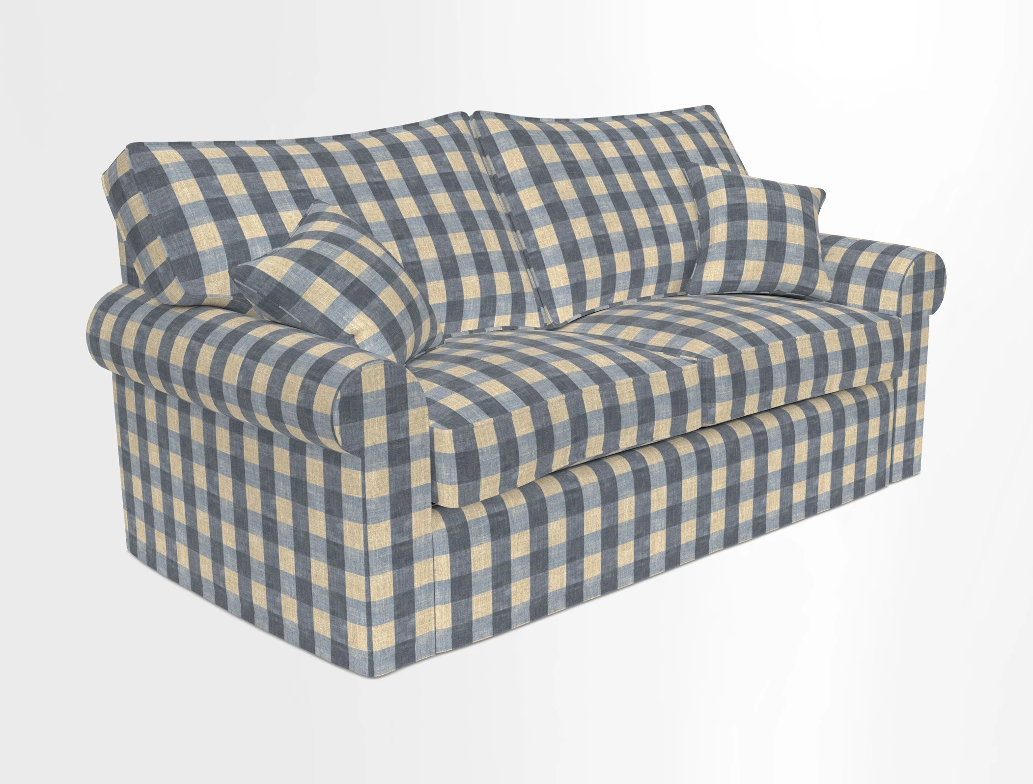 Upperton Sofa Bed in Floral Linen Even So Verde