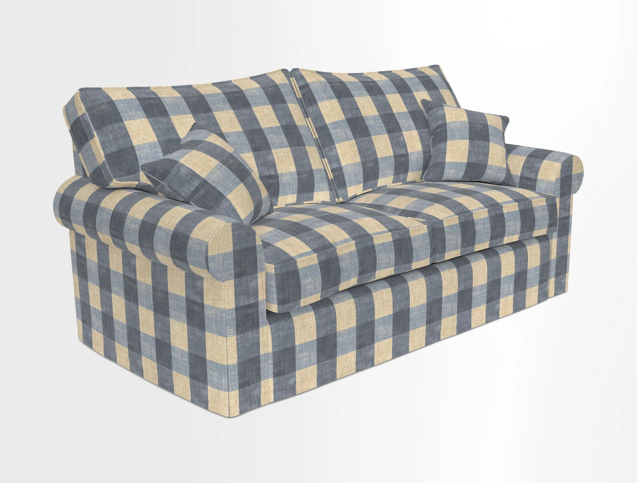 Upperton Sofa Bed in Floral Linen Even So Verde