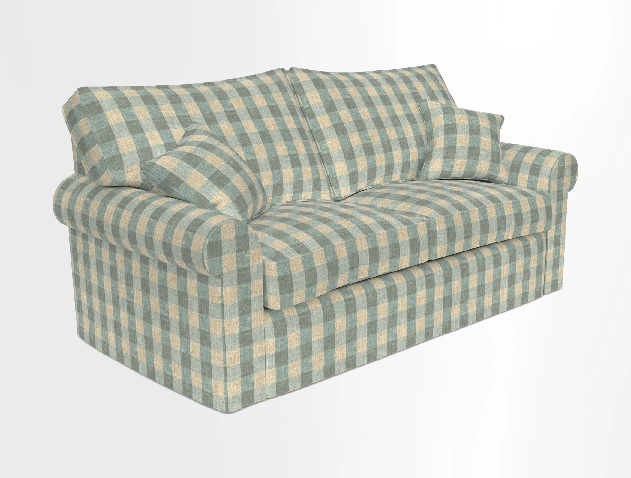 Upperton Sofa Bed in Floral Linen Even So Verde
