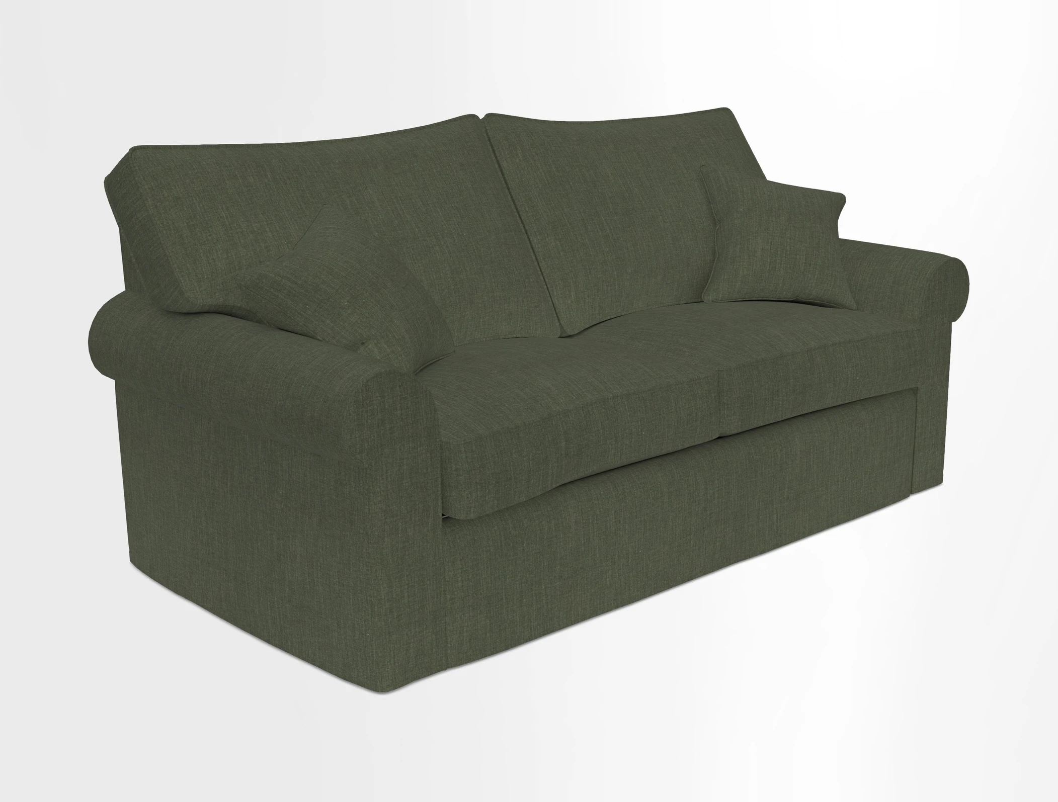 Upperton Sofa Bed in Floral Linen Even So Verde
