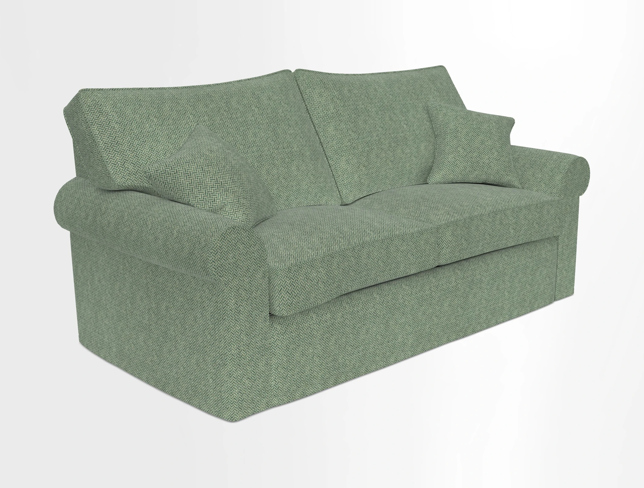 Upperton Sofa Bed in Floral Linen Even So Verde