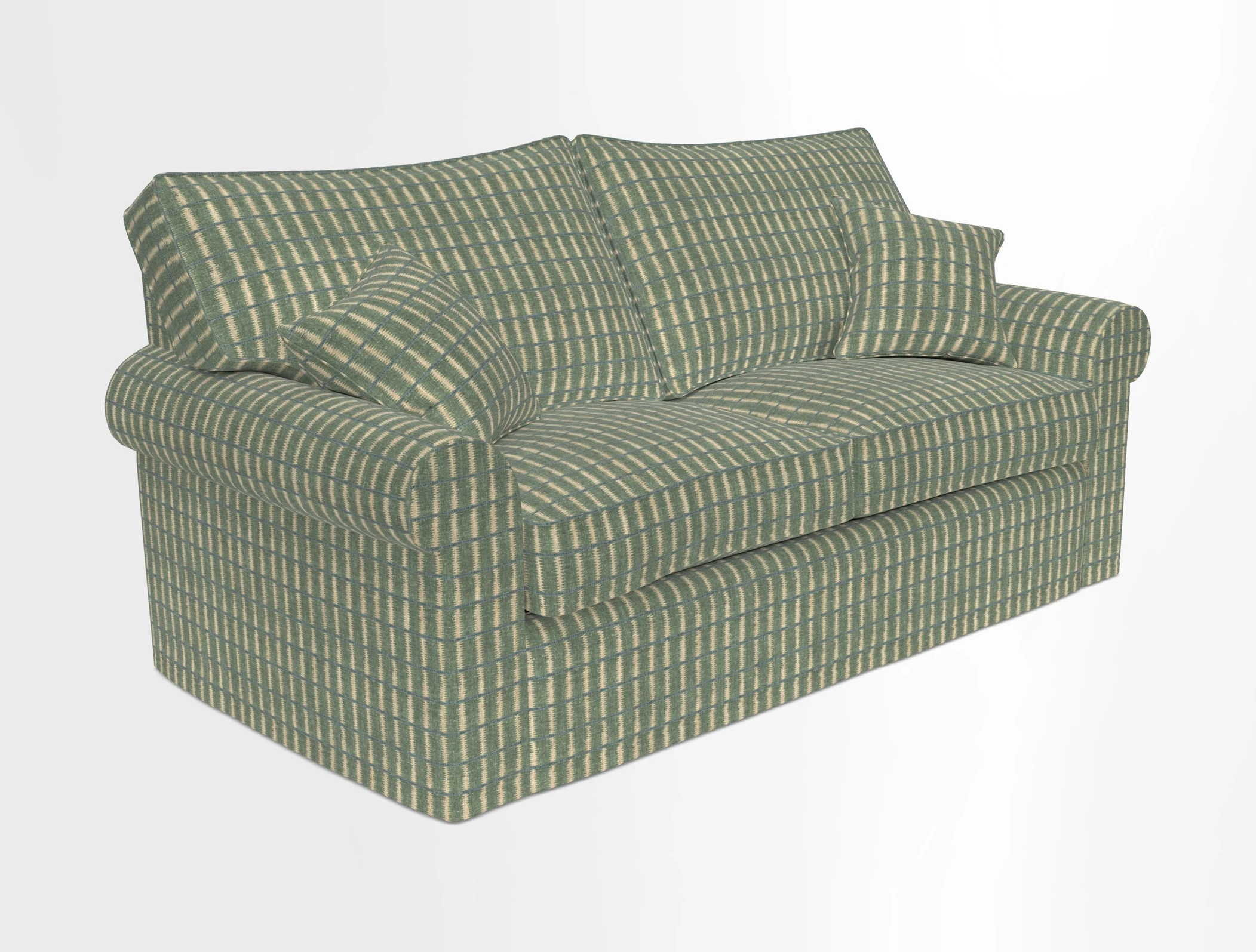 Upperton Sofa Bed in Floral Linen Even So Verde