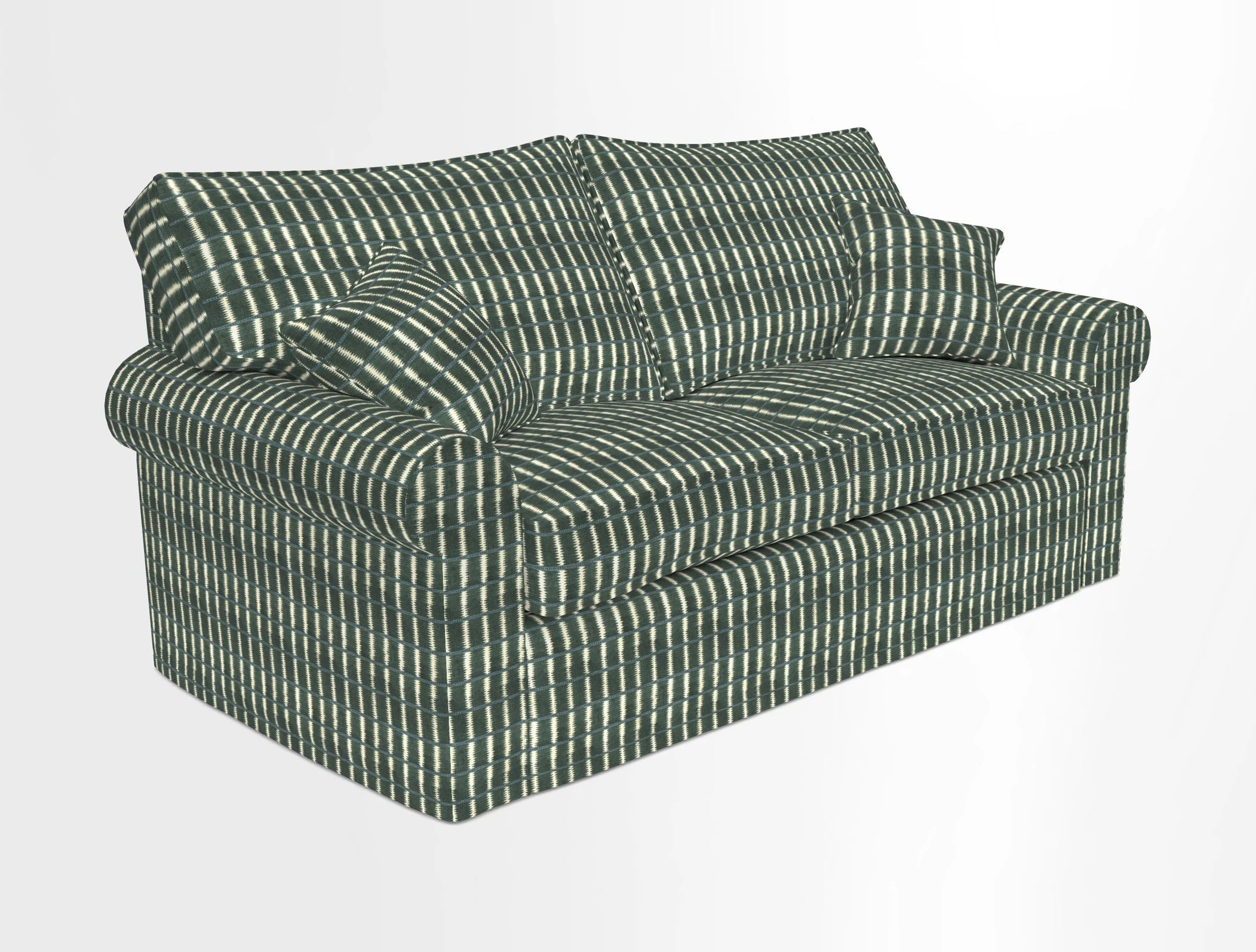 Upperton Sofa Bed in Floral Linen Even So Verde