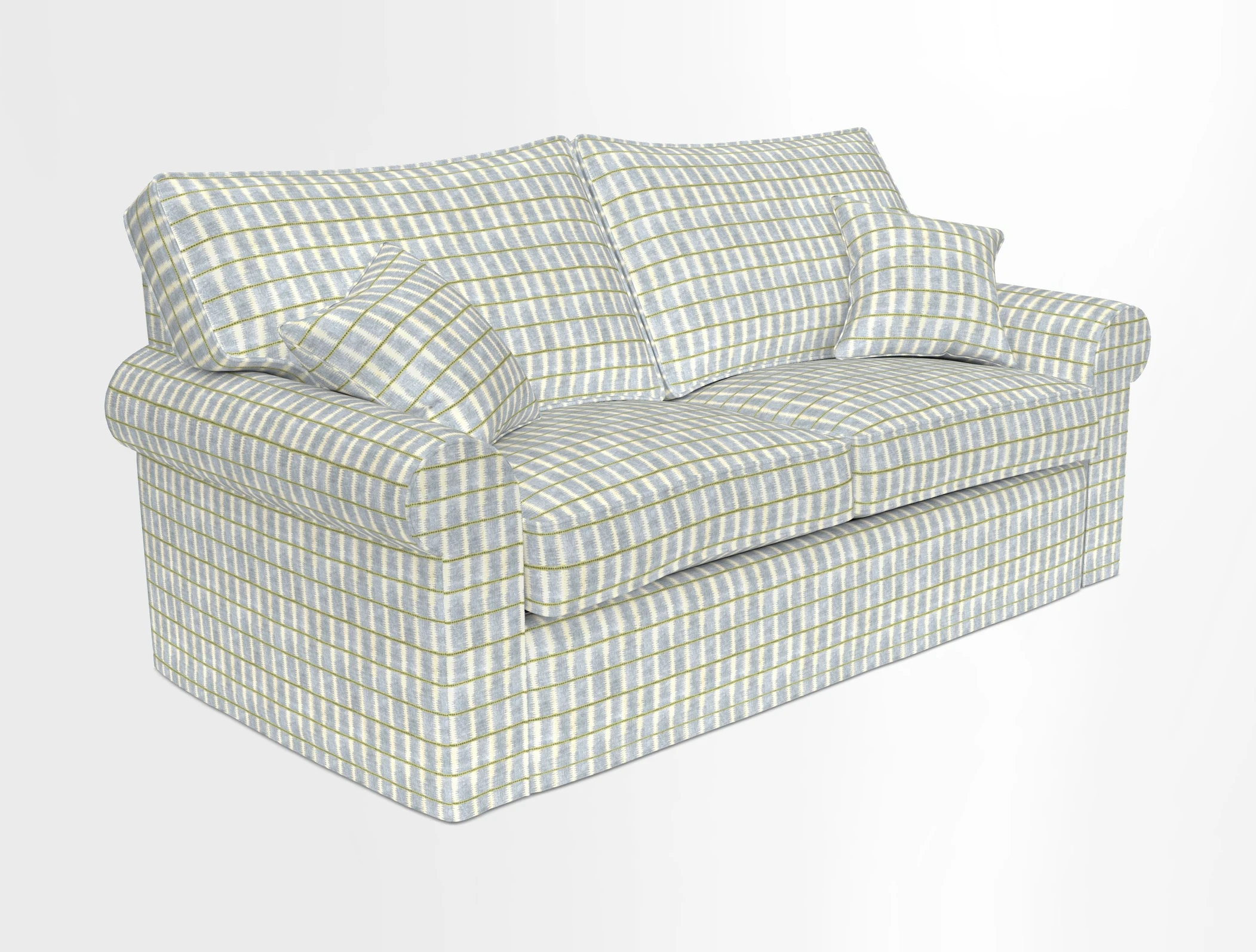 Upperton Sofa Bed in Floral Linen Even So Verde