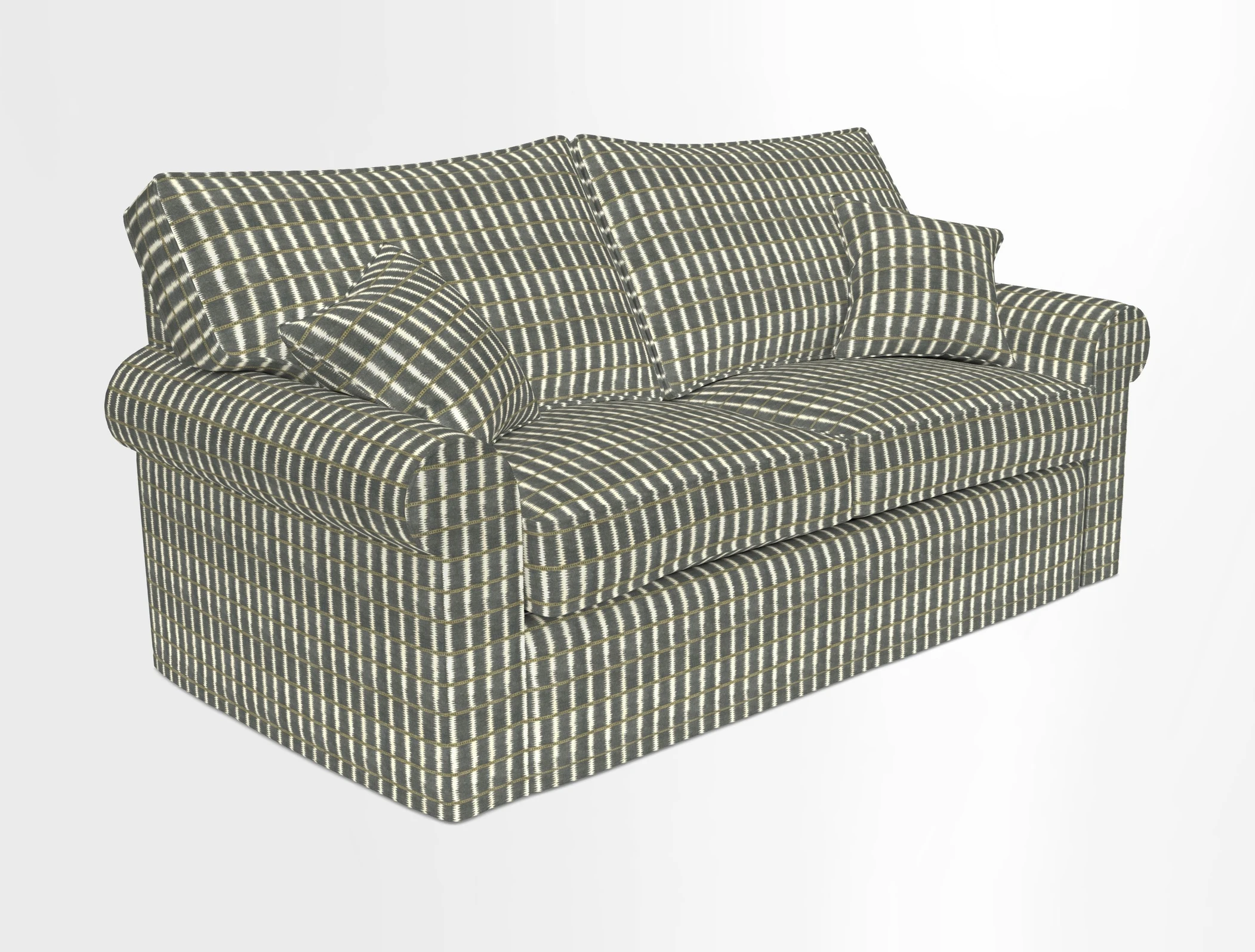 Upperton Sofa Bed in Floral Linen Even So Verde