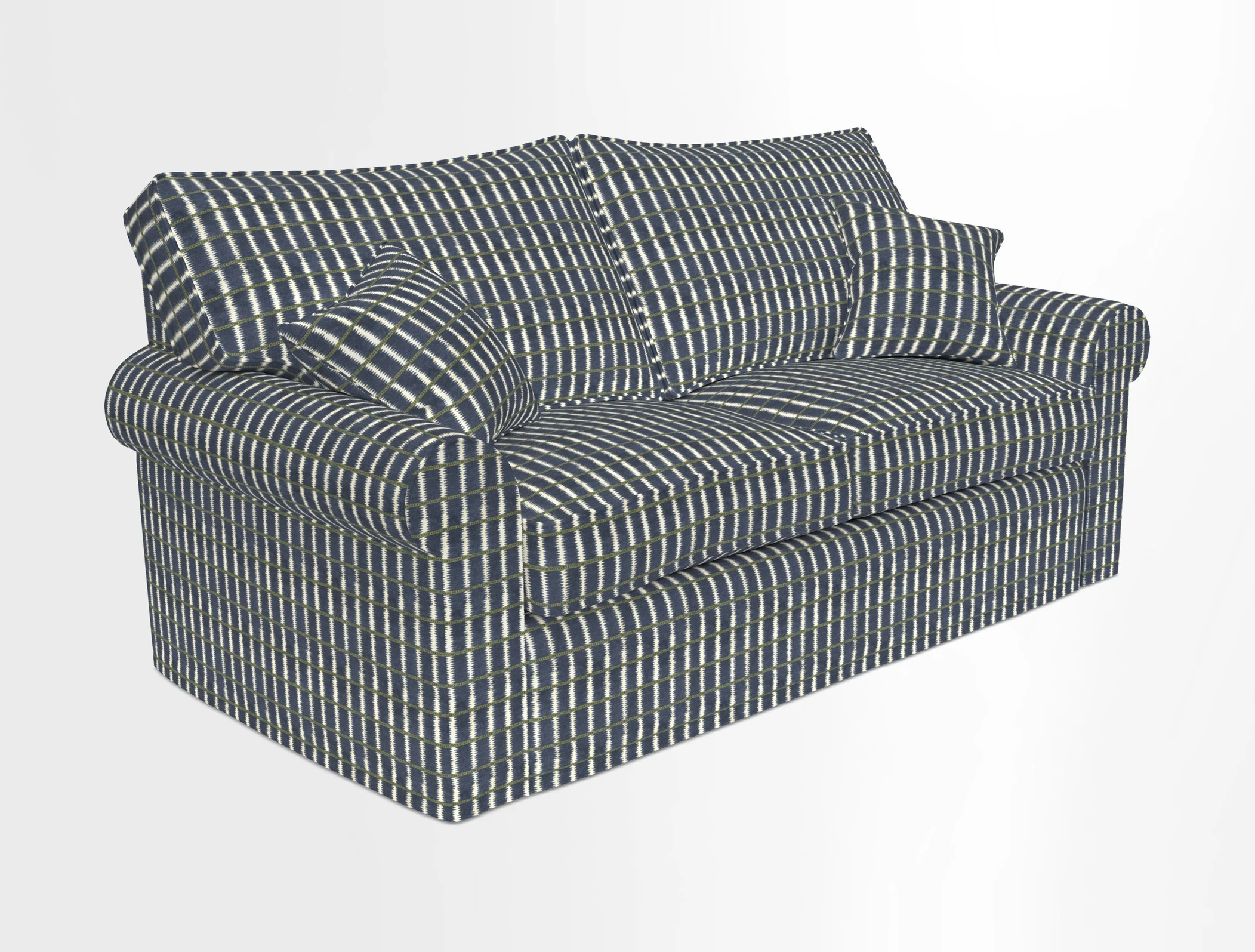 Upperton Sofa Bed in Floral Linen Even So Verde