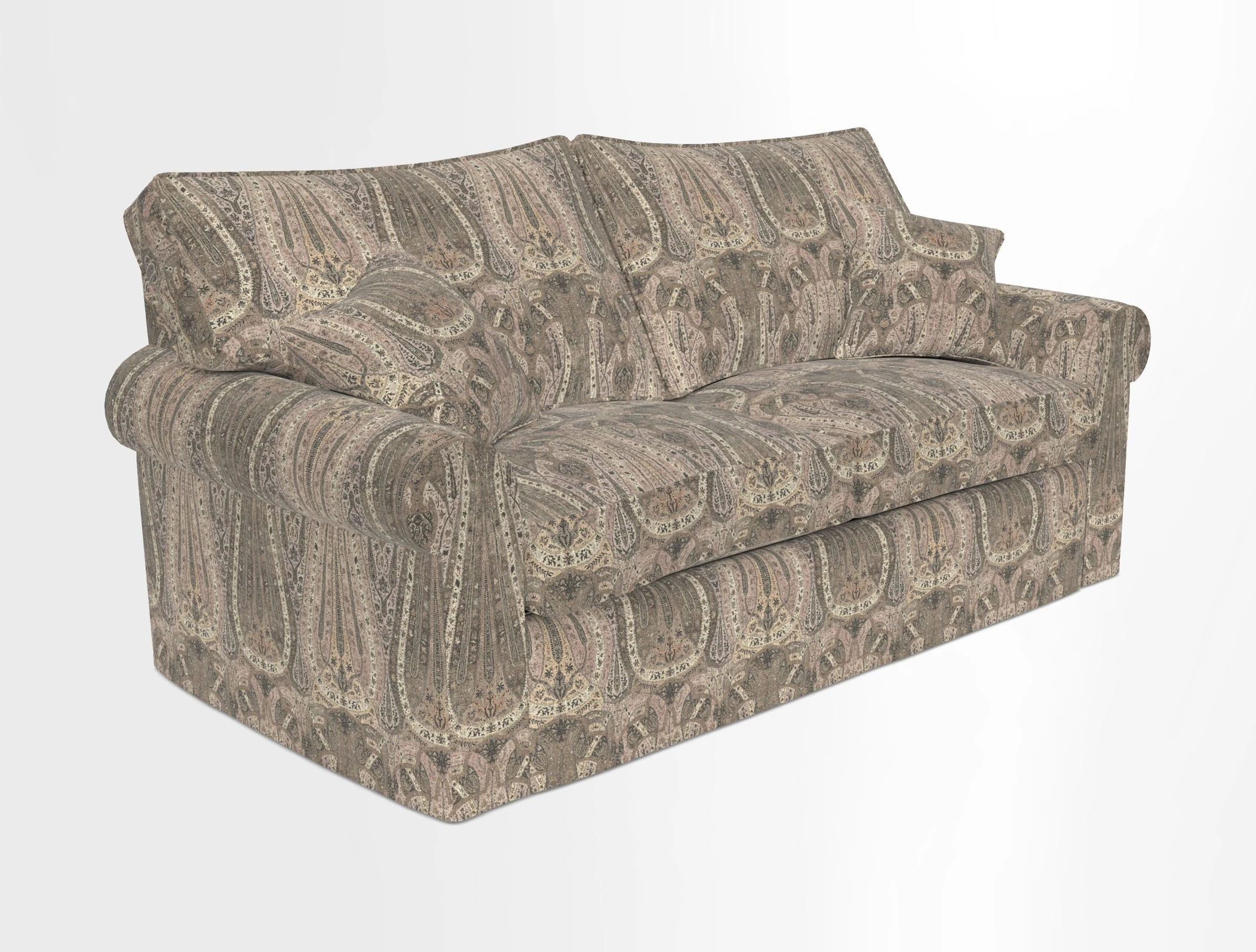 Upperton Sofa Bed in Floral Linen Even So Verde