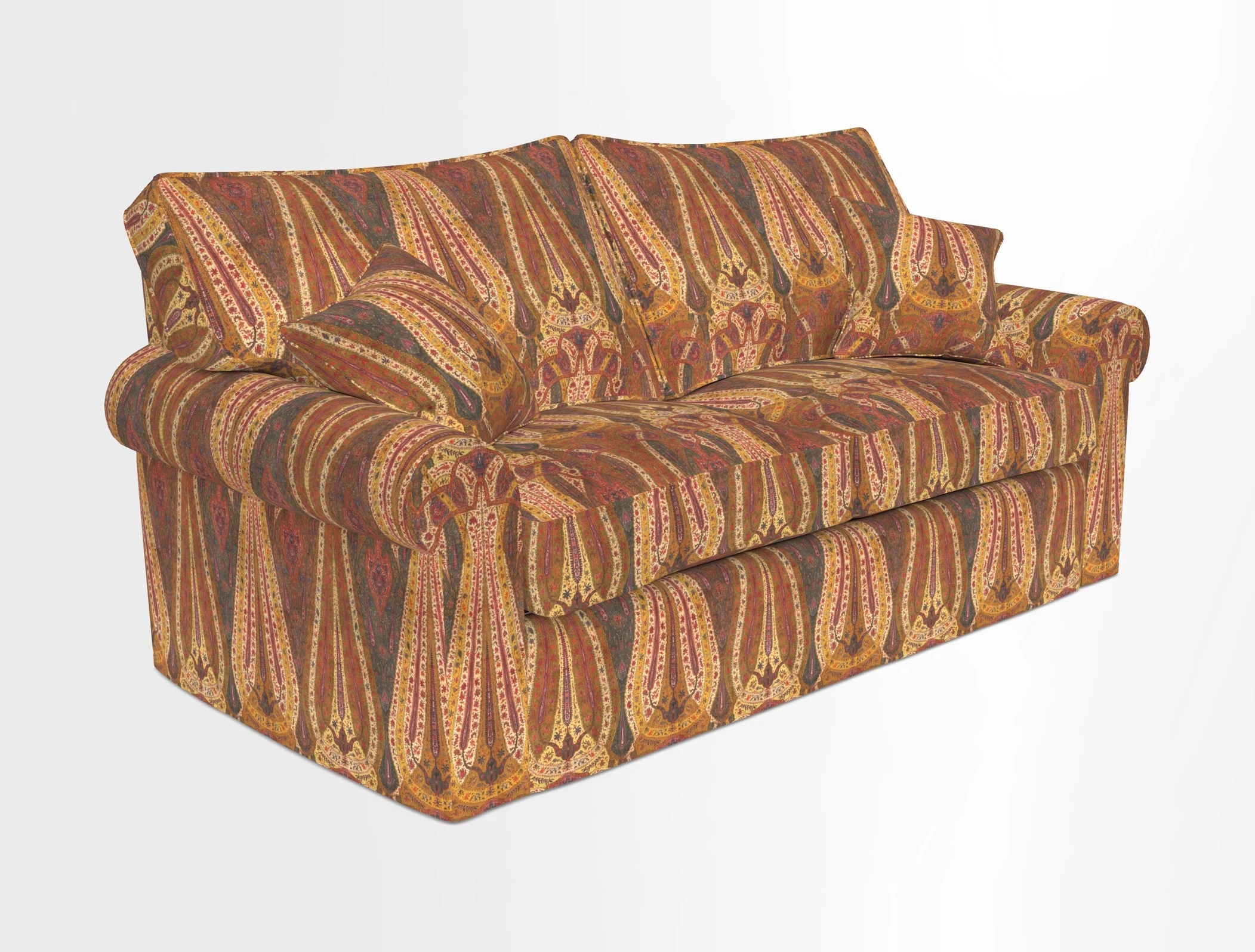Upperton Sofa Bed in Floral Linen Even So Verde