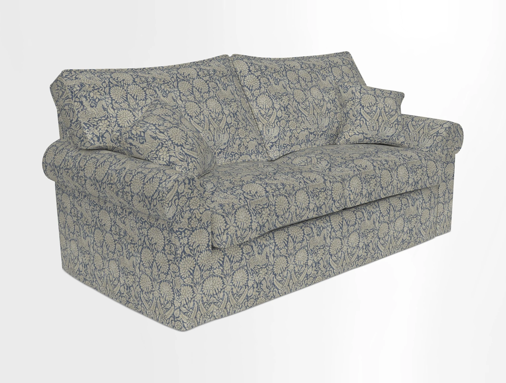 Upperton Sofa Bed in Floral Linen Even So Verde