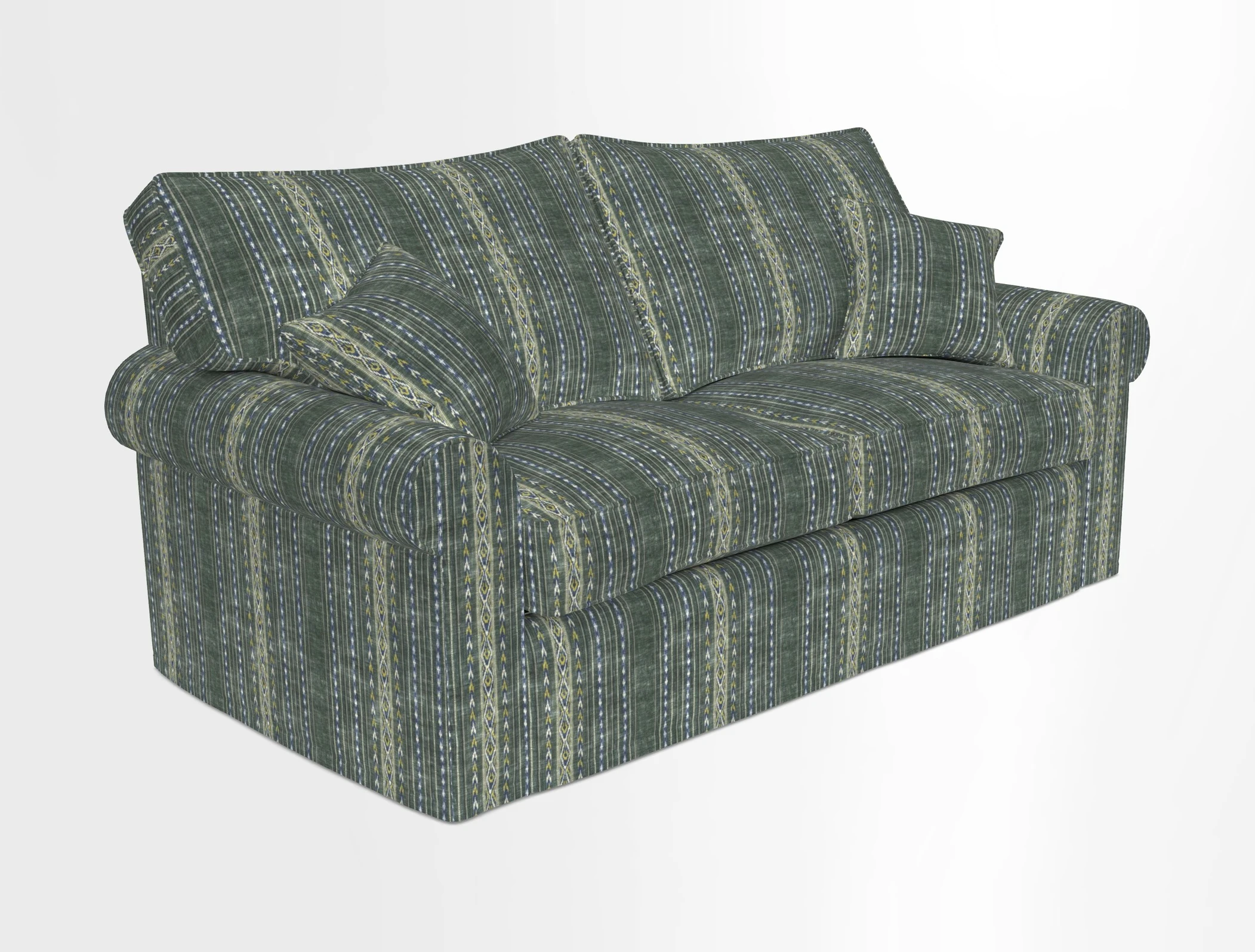 Upperton Sofa Bed in Floral Linen Even So Verde