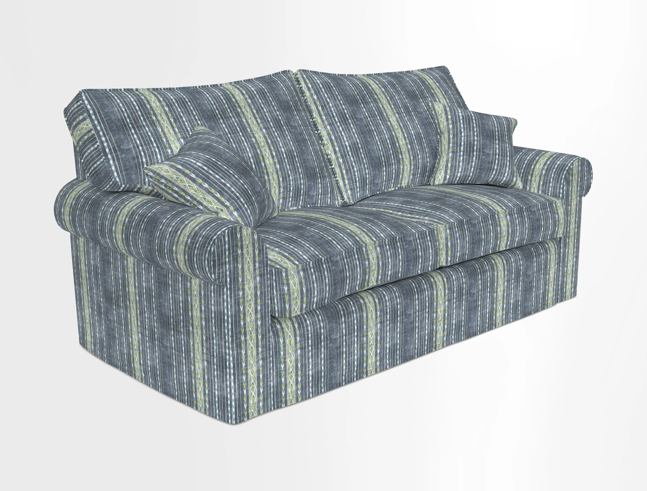 Upperton Sofa Bed in Floral Linen Even So Verde