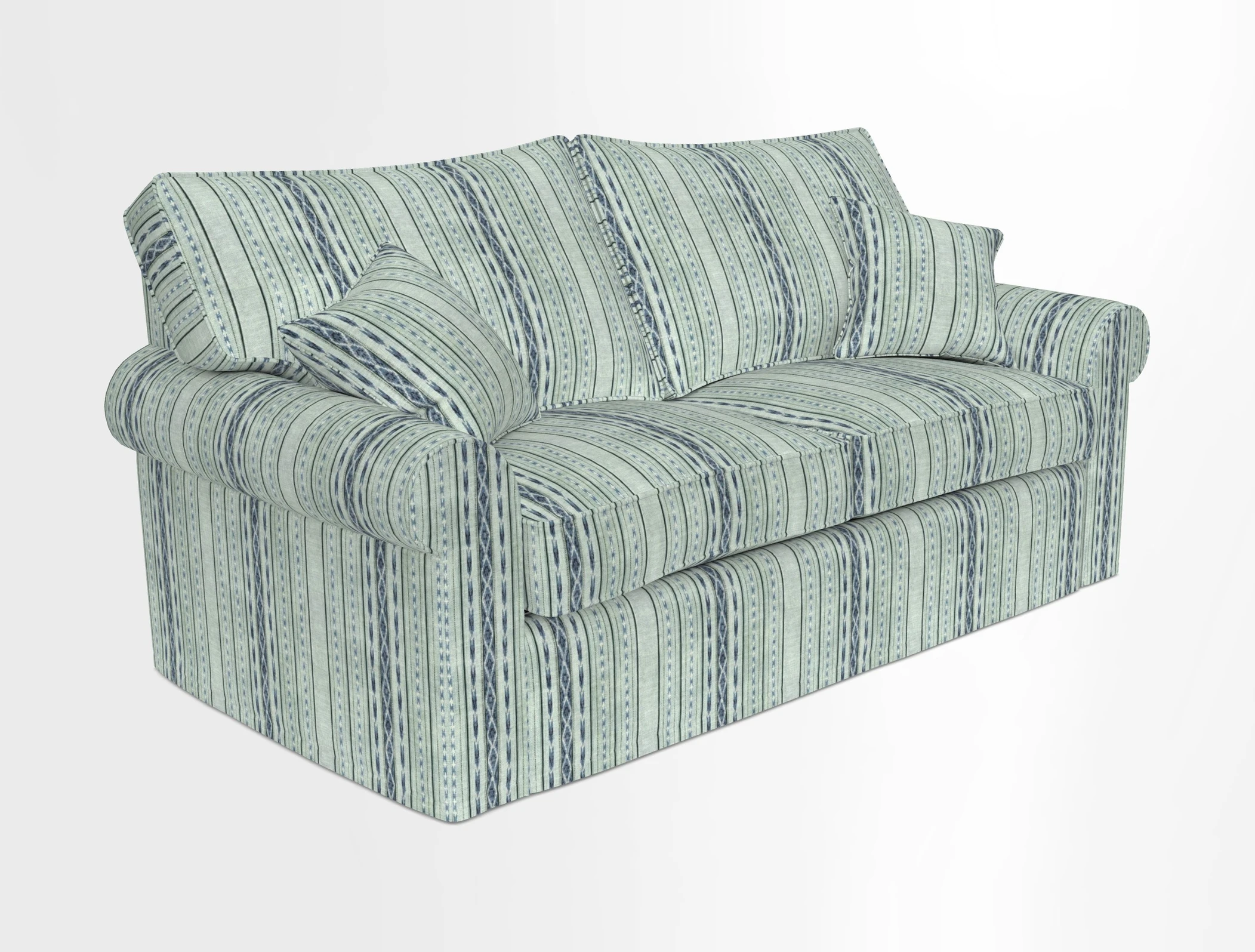 Upperton Sofa Bed in Floral Linen Even So Verde