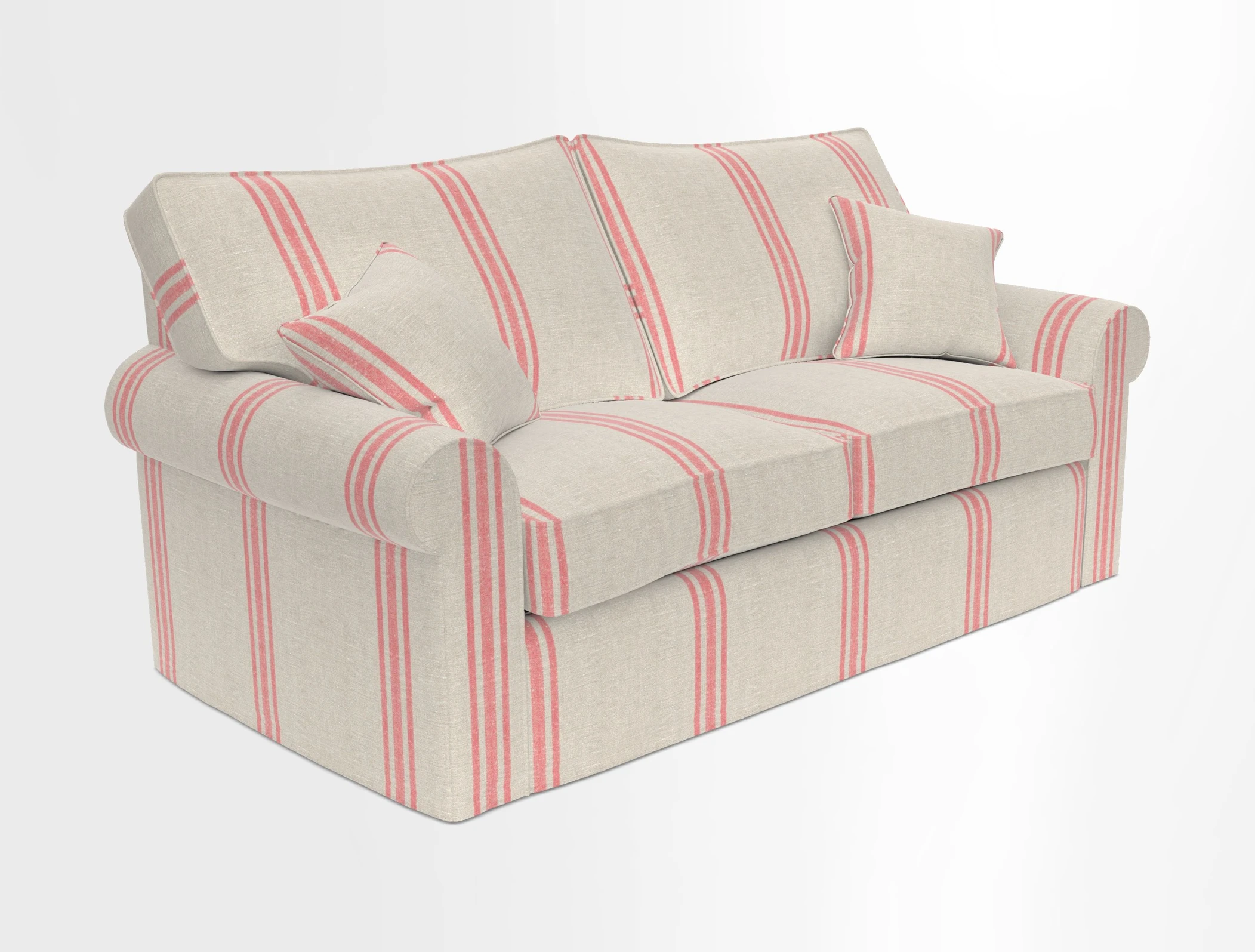 Upperton Sofa Bed in Floral Linen Even So Verde