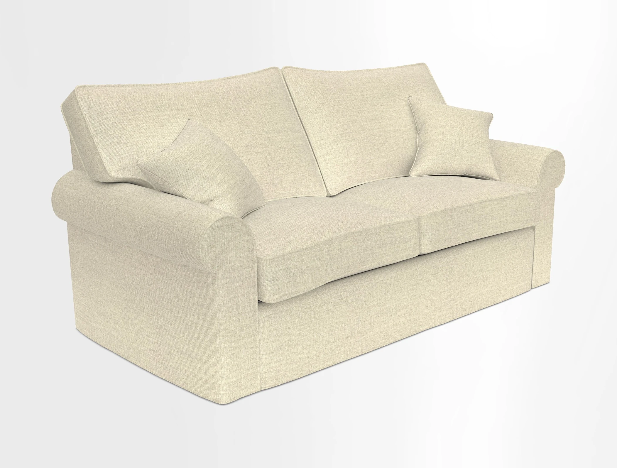 Upperton Sofa Bed in Floral Linen Even So Verde