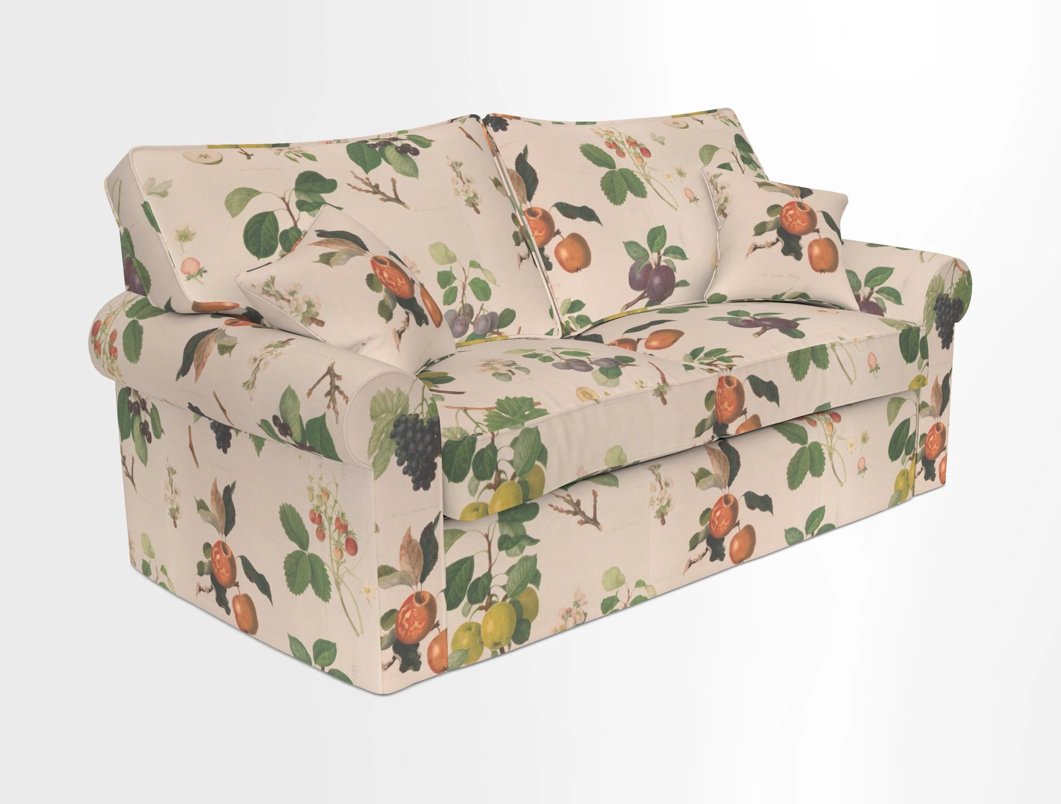 Upperton Sofa Bed in Floral Linen Even So Verde