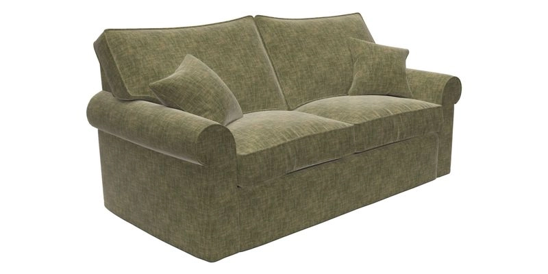 Upperton Sofa Bed in Floral Linen Even So Verde Upperton Sofa Bed in Floral Linen Even So Verde