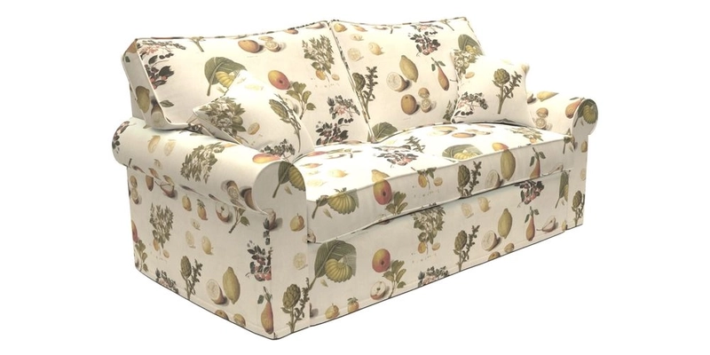 Upperton Sofa Bed in Floral Linen Even So Verde