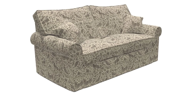 Upperton Sofa Bed in Floral Linen Even So Verde Upperton Sofa Bed in Floral Linen Even So Verde
