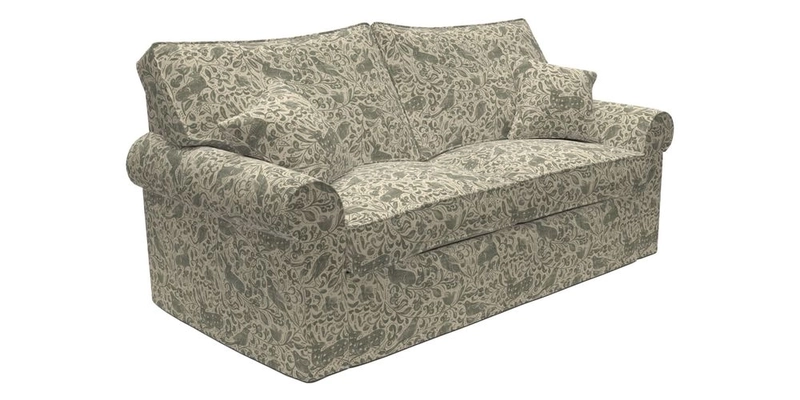 Upperton Sofa Bed in Floral Linen Even So Verde