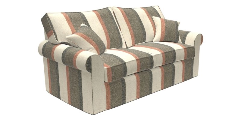 Upperton Sofa Bed in Floral Linen Even So Verde