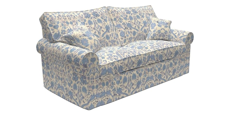 Upperton Sofa Bed in Floral Linen Even So Verde