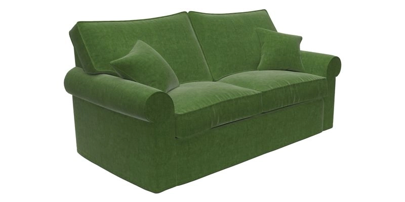 Upperton Sofa Bed in Floral Linen Even So Verde