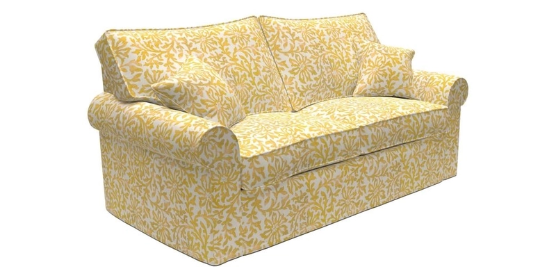 Upperton Sofa Bed in Floral Linen Even So Verde