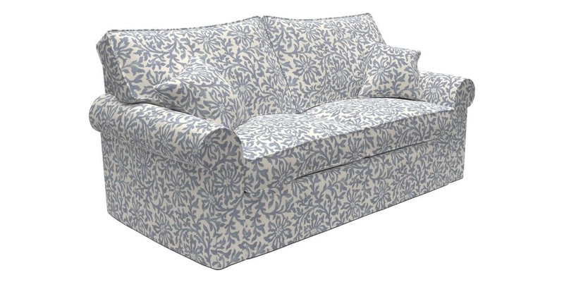 Upperton Sofa Bed in Floral Linen Even So Verde