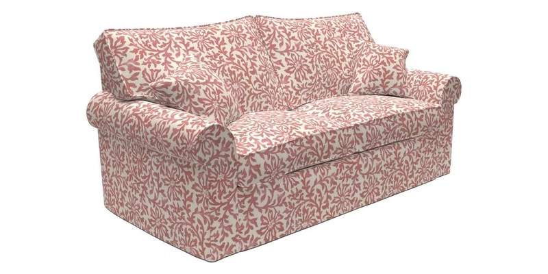 Upperton Sofa Bed in Floral Linen Even So Verde