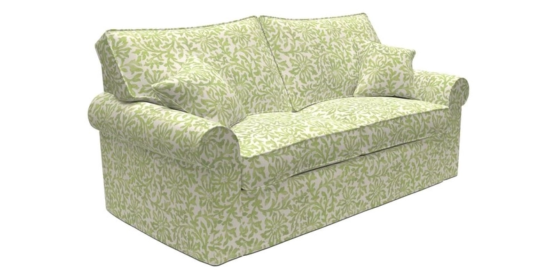 Upperton Sofa Bed in Floral Linen Even So Verde