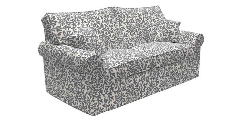 Upperton Sofa Bed in Floral Linen Even So Verde Upperton Sofa Bed in Floral Linen Even So Verde