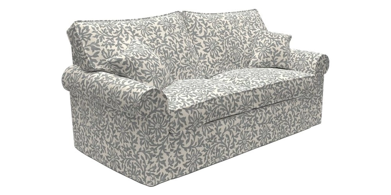 Upperton Sofa Bed in Floral Linen Even So Verde