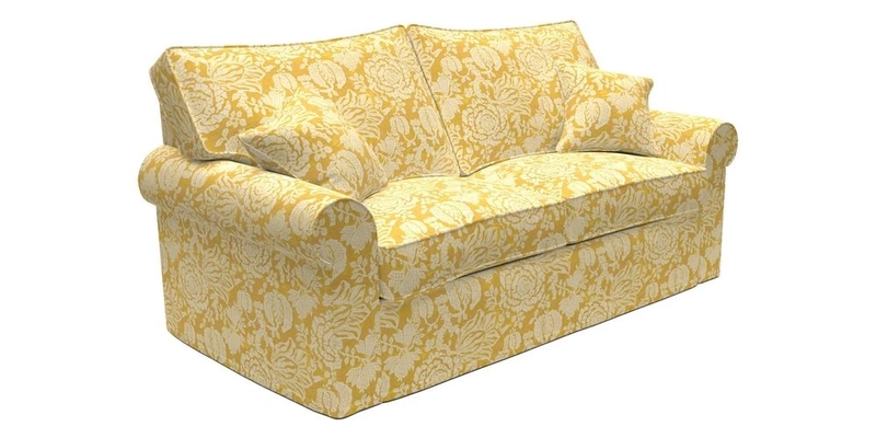 Upperton Sofa Bed in Floral Linen Even So Verde