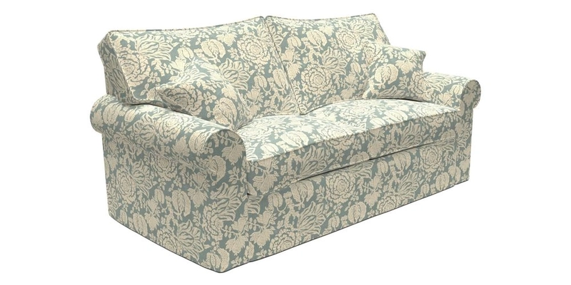 Upperton Sofa Bed in Floral Linen Even So Verde