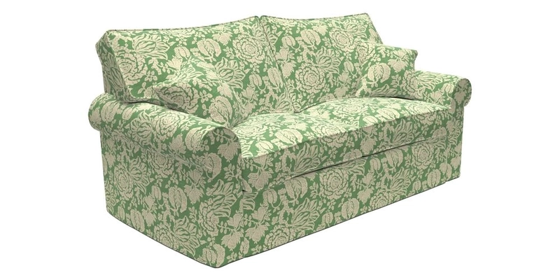 Upperton Sofa Bed in Floral Linen Even So Verde