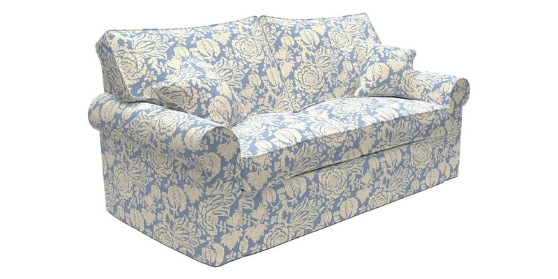 Upperton Sofa Bed in Floral Linen Even So Verde