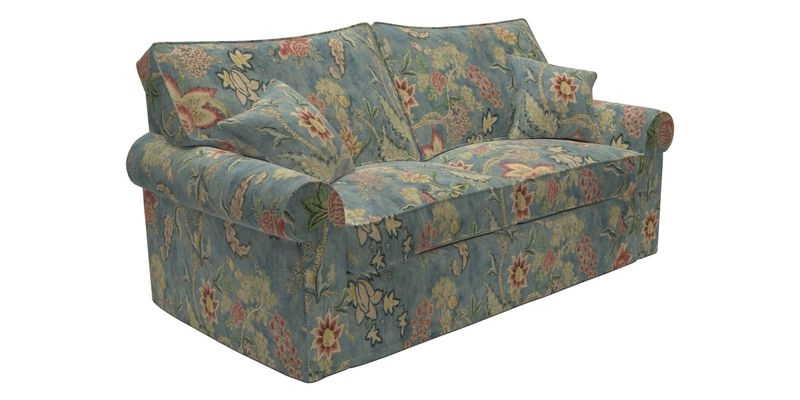 Upperton Sofa Bed in Floral Linen Even So Verde